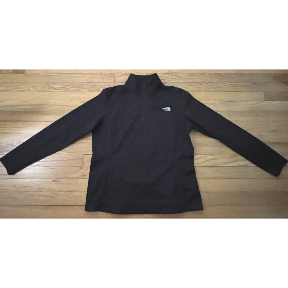 The North Face Black Lightweight Polyester 1/4 Zip Pullover Jacket Women XL